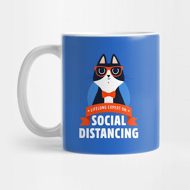 Nerdy Cat Expert on Social Distancing by May's Studio